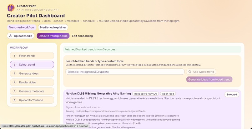 CreatorPilot – screenshot 3