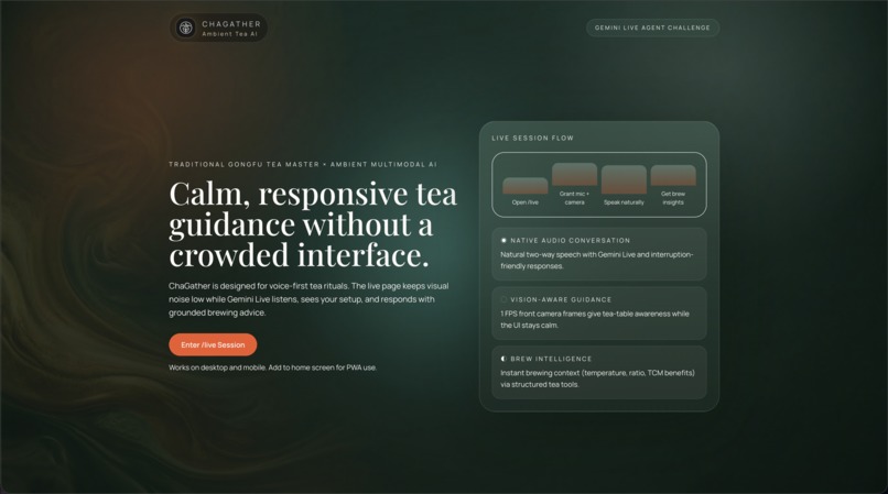 ChaGather: Mindful AI Tea Companion – screenshot 1