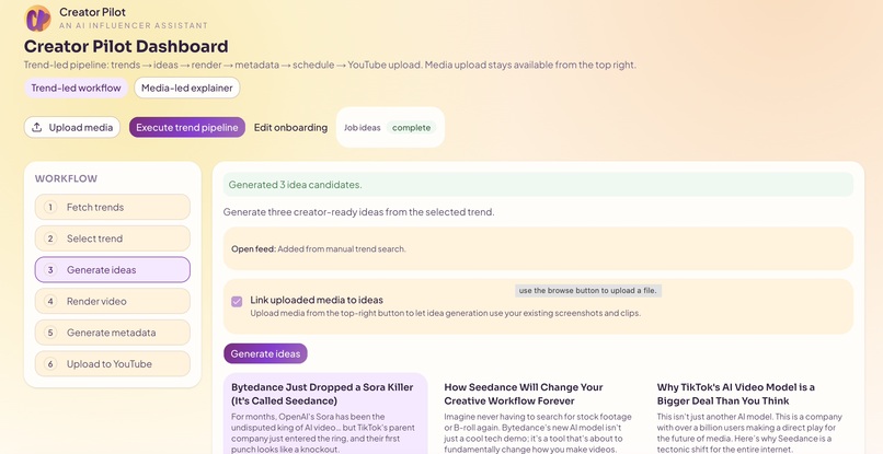 CreatorPilot – screenshot 4