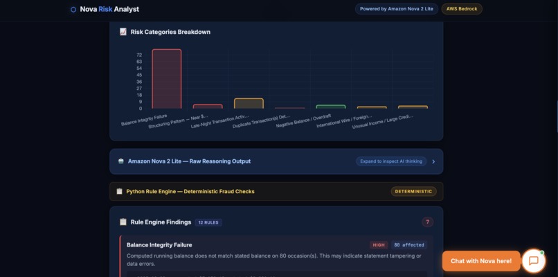 NOVA RISK ANALYST – screenshot 2
