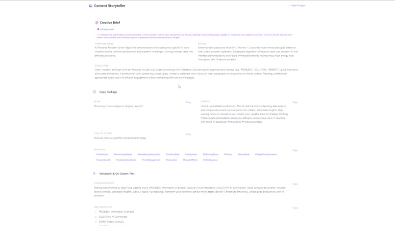 Content Storyteller – screenshot 5