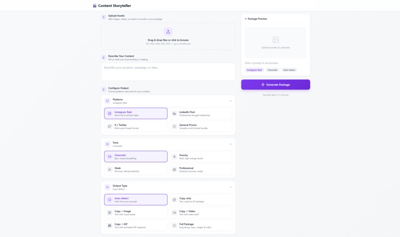 Content Storyteller – screenshot 6