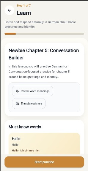 LingoLearn - Adaptive AI Language Tutor with Amazon Nova – screenshot 3