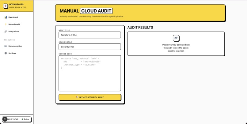 Nova Guardian — AI-Powered DevOps Security Agent – screenshot 2