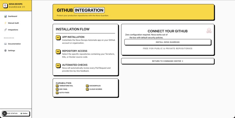 Nova Guardian — AI-Powered DevOps Security Agent – screenshot 3