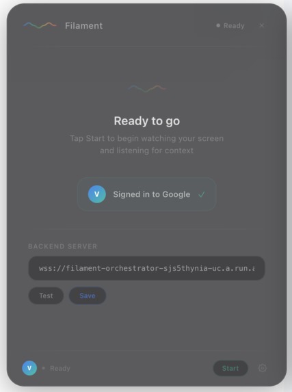 Filament  – screenshot 2