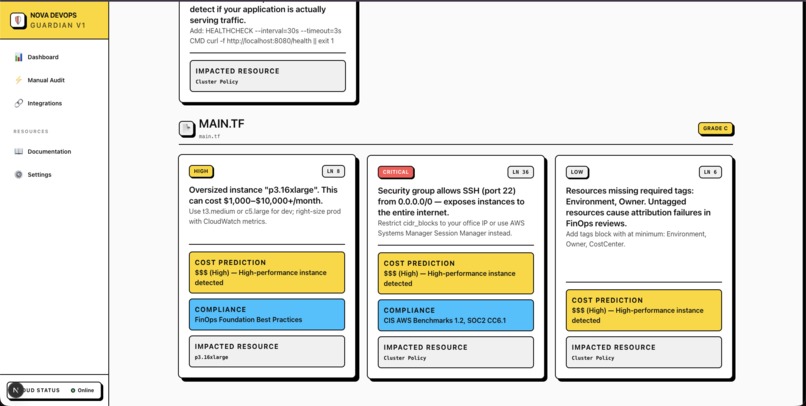 Nova Guardian — AI-Powered DevOps Security Agent – screenshot 8