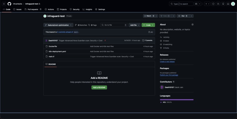 Nova Guardian — AI-Powered DevOps Security Agent – screenshot 9