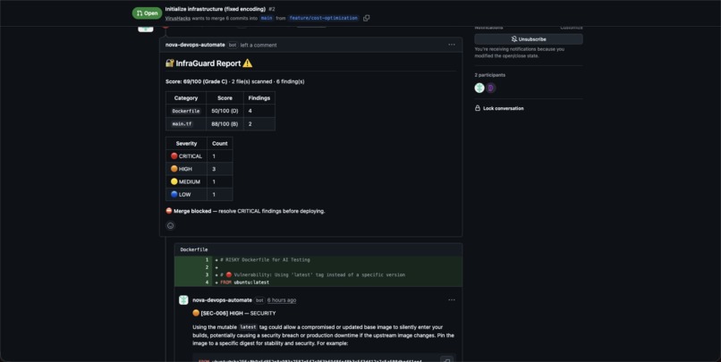 Nova Guardian — AI-Powered DevOps Security Agent – screenshot 10