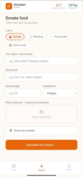 Annadan - India's Food Surplus Network – screenshot 5