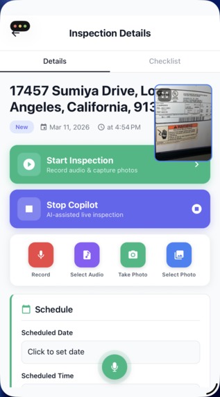 Hank Home Inspection AI – screenshot 1