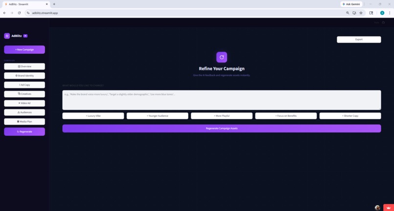 AdBlitz -  AI That Markets For You – screenshot 2
