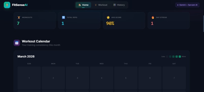 FitSenseAI – screenshot 2