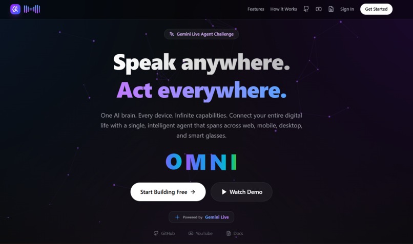 Omni : Speak anywhere. Act everywhere. – screenshot 1