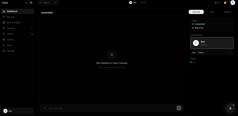 Omni : Speak anywhere. Act everywhere. – screenshot 2