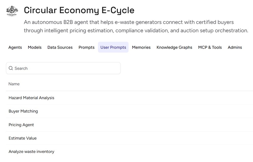 Circular Economy E-Cycle – screenshot 1