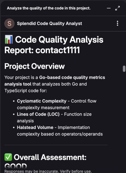 Splendid Quality Analysis – screenshot 1