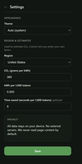 PromptGreen – screenshot 3