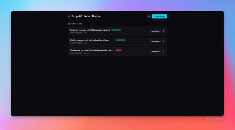 ForgeOS – screenshot 1