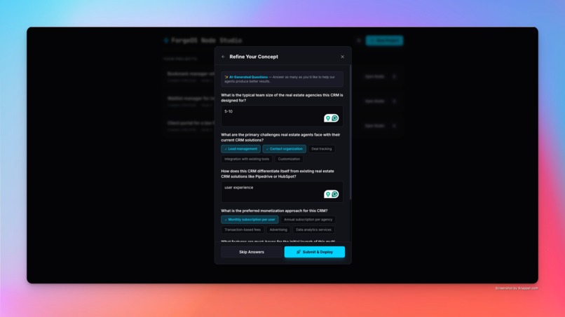 ForgeOS – screenshot 2