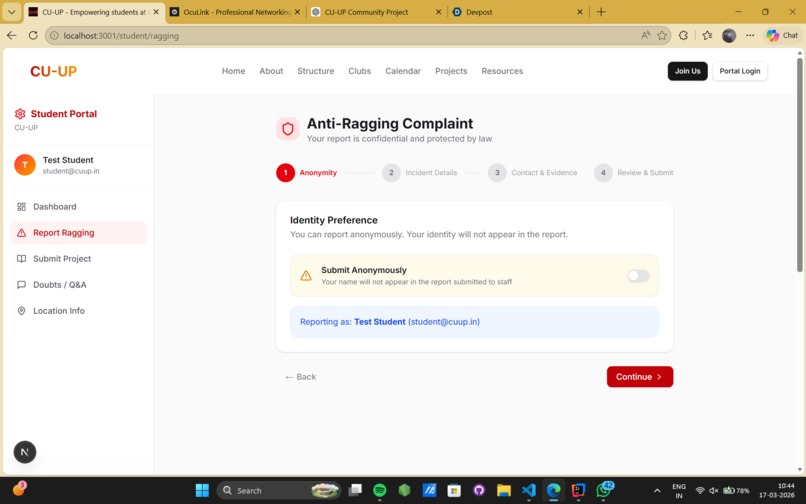 cu-up-community – screenshot 4