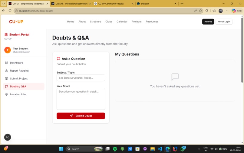 cu-up-community – screenshot 5