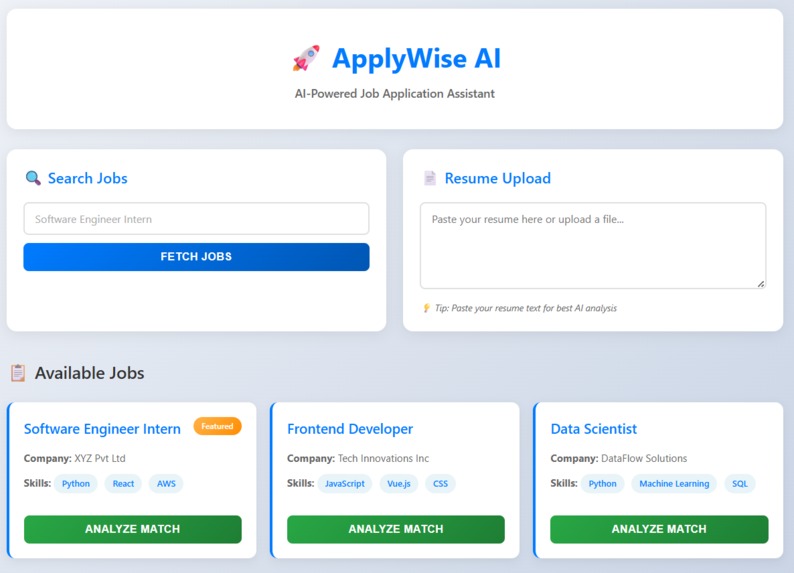 ApplyWise AI – screenshot 1