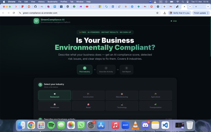 GreenCompliance AI – screenshot 2