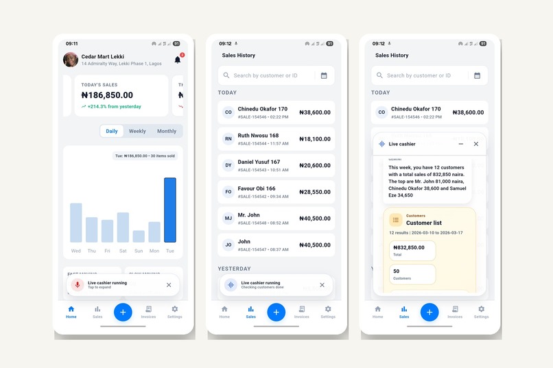 Sales Note – screenshot 1