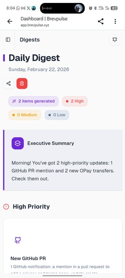 Brevpulse – screenshot 1