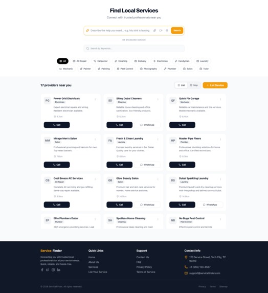 NeryByService: AI-Powered Hyper-Local Help – screenshot 1