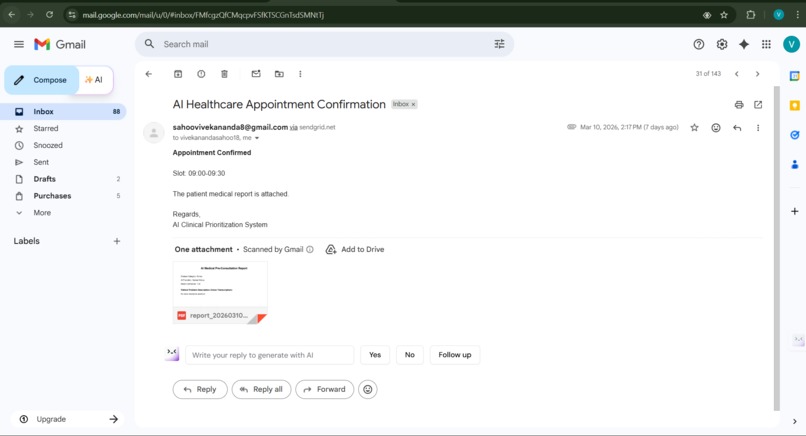 AI Medical Agent for Diagnosis & Appointment Booking – screenshot 6
