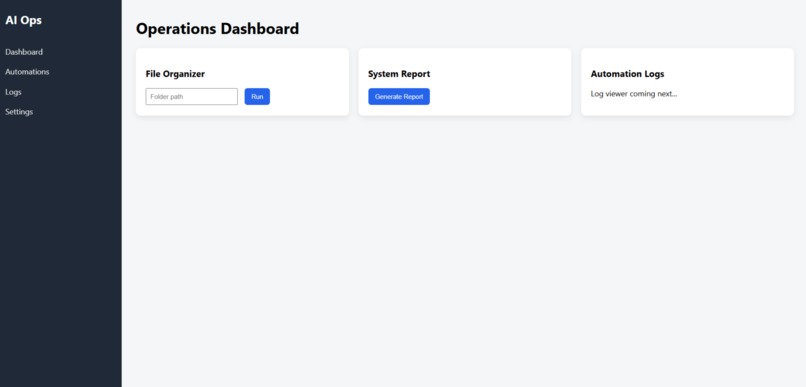 ai-ops-dashboard – screenshot 1