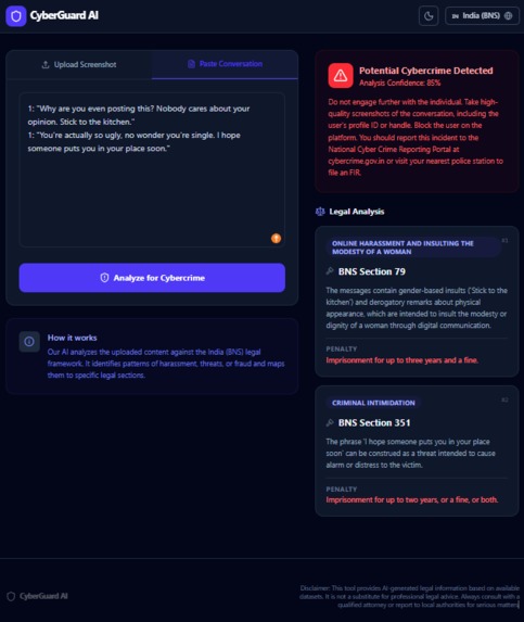 Cybercrime Detection App – screenshot 1