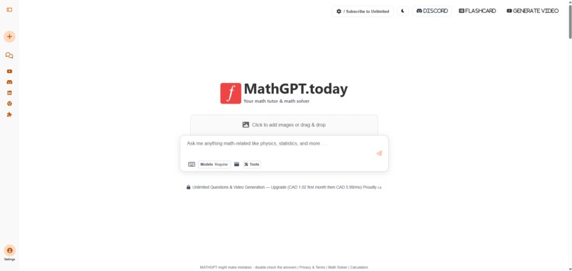 MathGPT – screenshot 1