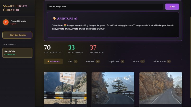 Aperture AI: Smart Event Photo Curator – screenshot 4