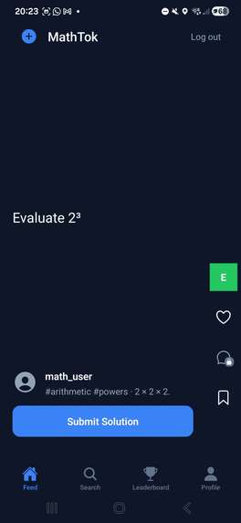 MathTok – screenshot 2