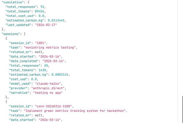 Persistent Memory Agent for Green Developers – screenshot 7