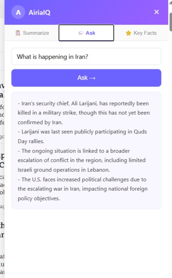 AiriaIQ – Smart Web Research Assistant – screenshot 2