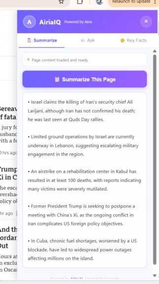 AiriaIQ – Smart Web Research Assistant – screenshot 3