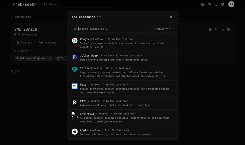 <job-seek> – screenshot 6