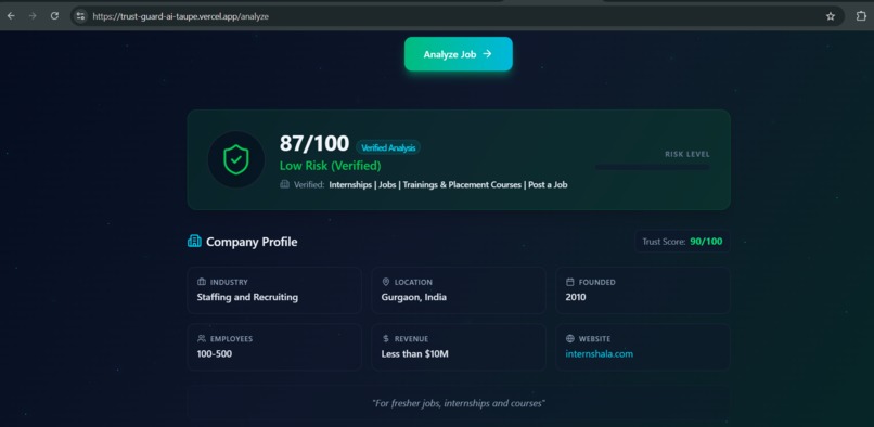 TrustGuard-AI – screenshot 1