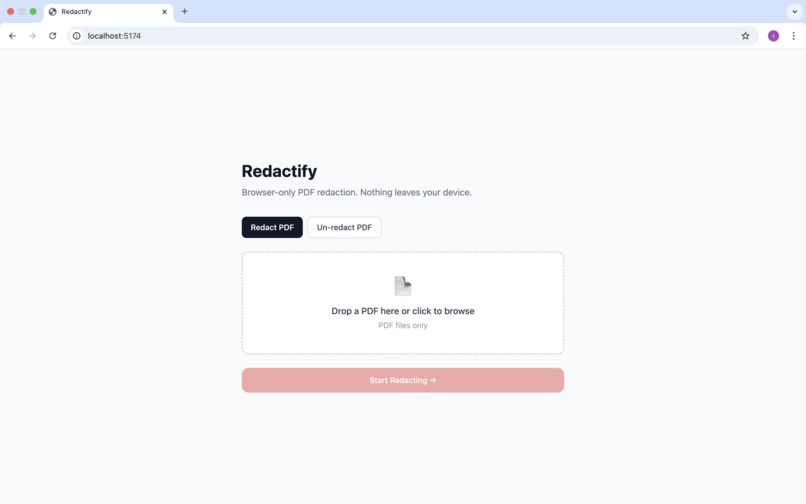 Redactify – screenshot 1
