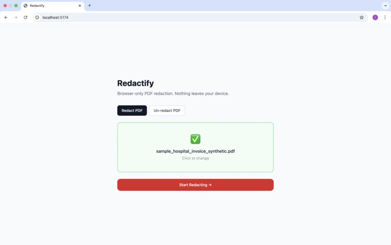 Redactify – screenshot 2