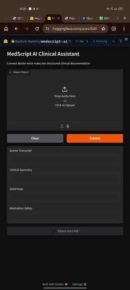 MedScript AI – Clinical Documentation Assistant – screenshot 3