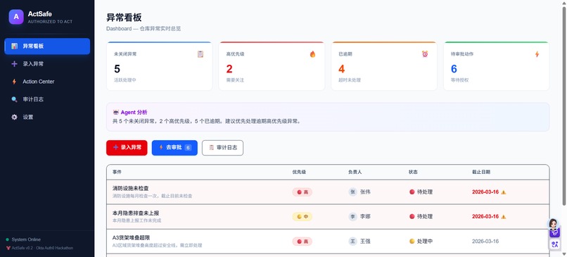 ActSafe – screenshot 1