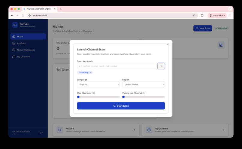 YouTube Automation Engine – screenshot 2