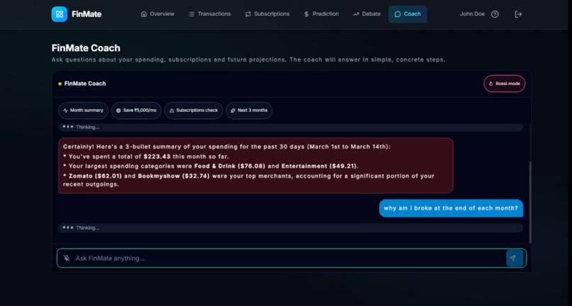 FinMate – screenshot 2