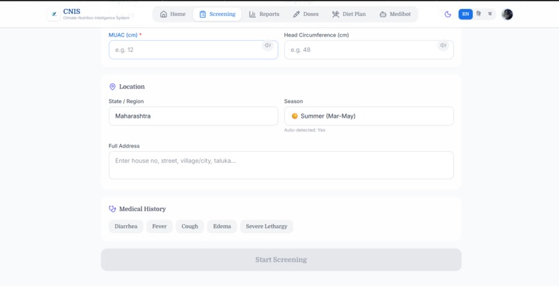 CNIS "Climate Nutrition based Intelligent System" – screenshot 5