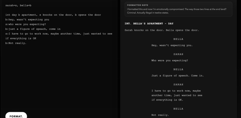 format. – screenshot 1